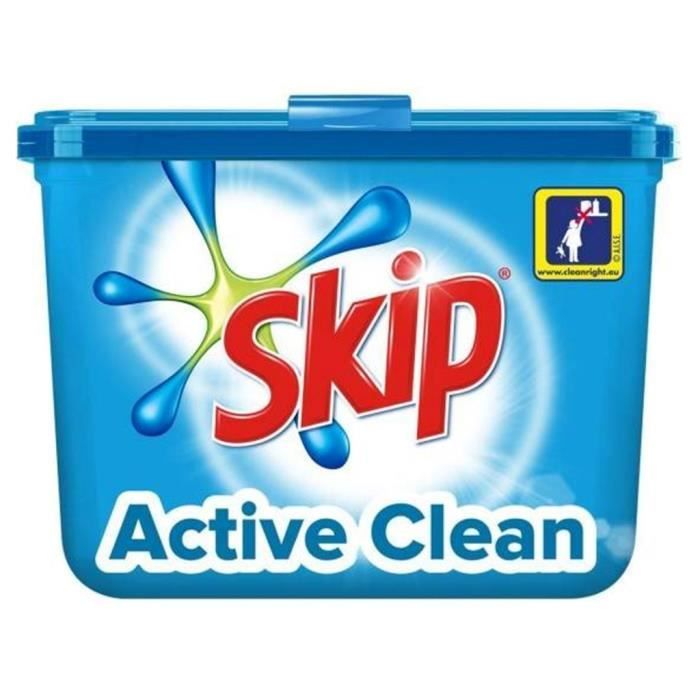 Skip Active Clean 32 Capsules (lot de 2) Cdiscount Electroménager