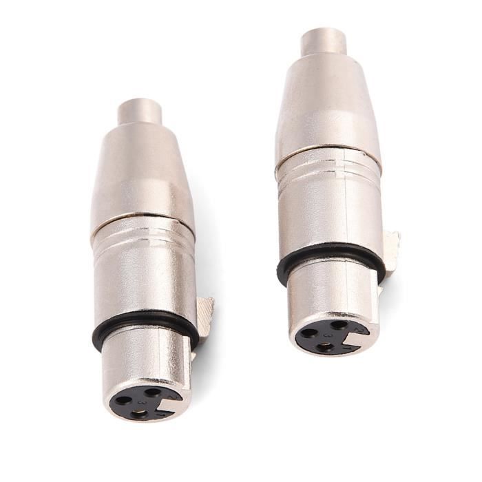 Connecteur XLR à montage sur panneau de type D, câble de passage, convertisseur XLR femelle à mâle 3 broches, compatible avec microphone, 0.3m-15m  44
