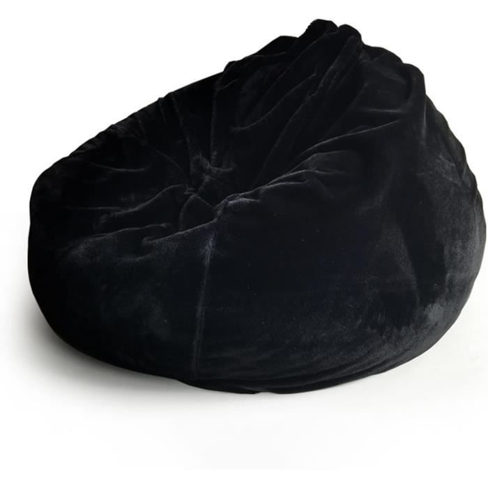 Housse De Pouf Géant 5FT (152 Cm) Sans Remplissage - Tissu Fluffy Doux Violet - Pour Salon, Chambre, Déco