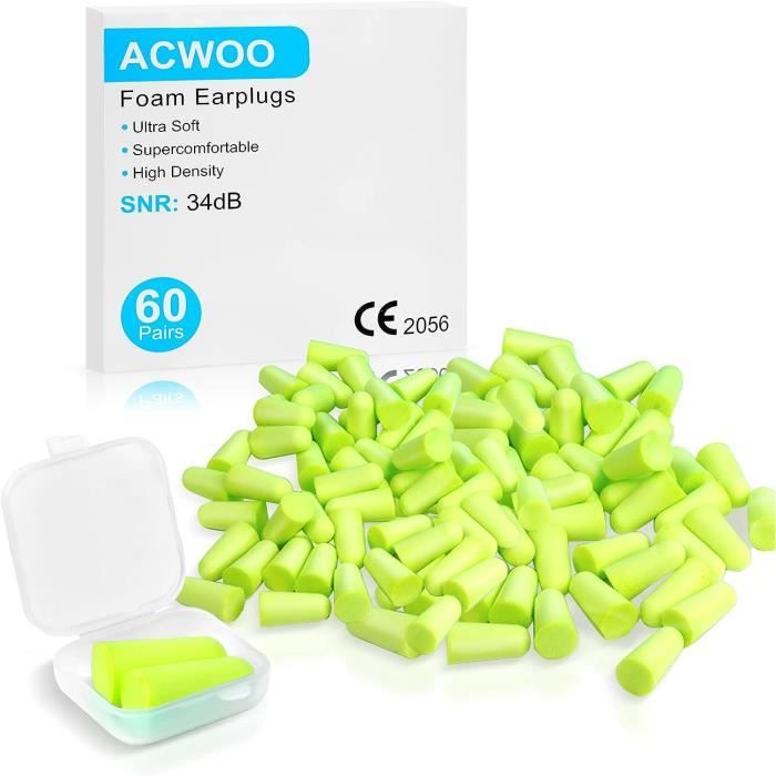 Lot De 6 Paires De Bouchons D'oreille En Silicone Moulable Réutilisables, Abnii - Pour Dormir, étudier Ou Voyager
