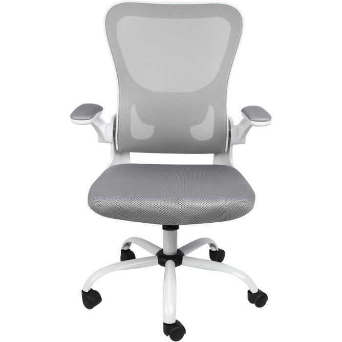 Chaise de Bureau, Fauteuil Ergonomique avec Hauteur Réglable & Fonction
