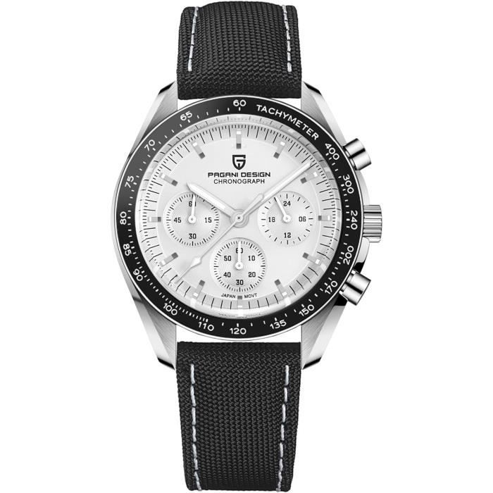 Pagani Design 1701 Moon Reloj de pulsera Homage Relojes cronógrafo de cuarzo para hombre