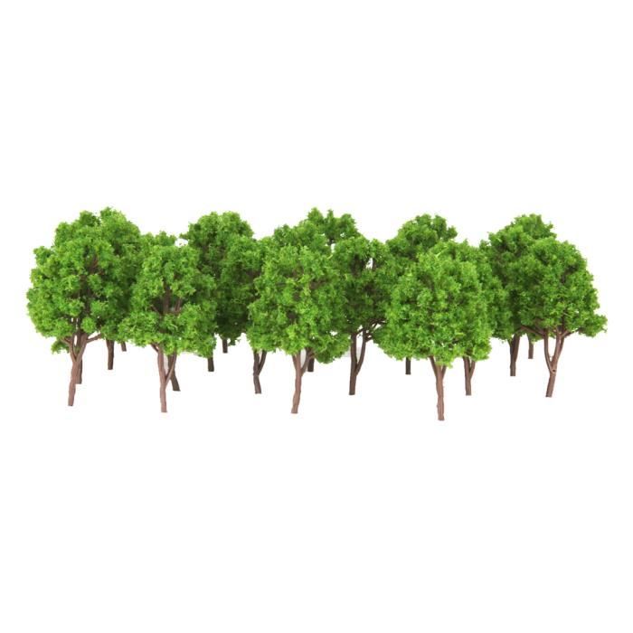 Lot De 50 Arbres Maquette échelle HO - Vert, Pour Paysage Train Miniature - NEUF