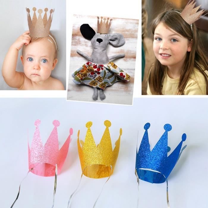 TIESOME Couronne de Roi de Fête d'anniversaire d'Enfants, 4 Pcs Chapeau de  Couronne de Joyeux Anniversaire pour Garçons Filles Couronnes de Roi d'or  Couronne de Costume pour Baby Shower : : Cuisine