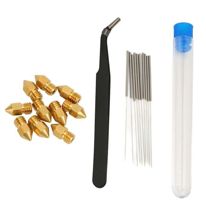 Kit D'aiguilles De Nettoyage Pour Buse D'imprimante 3D - Polyvalent, Plusieurs Tailles