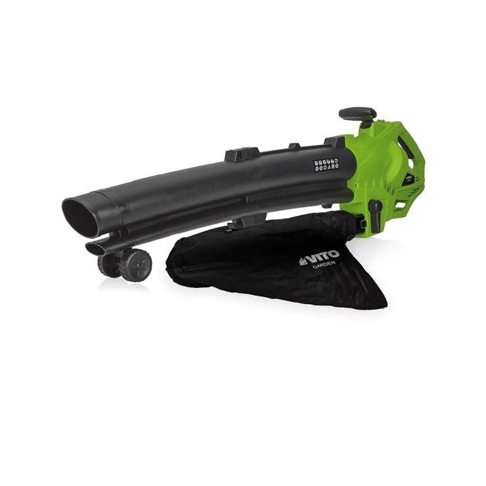 Aspirateur souffleur de feuilles 3000W Sac 35L Pelouses All&eacute;es,terrasses Garages jardins VITO