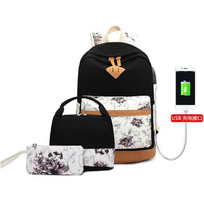 Sac à Dos Scolaire Garçon 8-15 Ans - Grand Cartable Ado Nylon Imperméable Lumineux Football - 35L Avec Compartiment Ordinateur