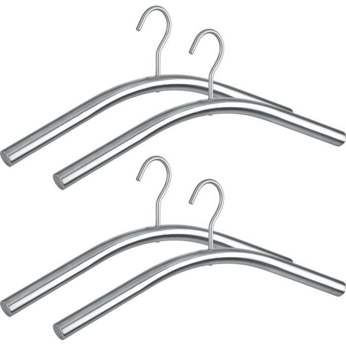 Lot de 4 Cintres pour vestes et manteaux métal Dry