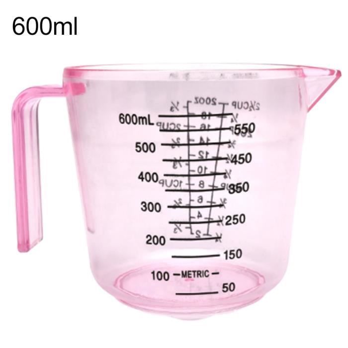 Tasse à mesurer expresso en verre avec manche en bois, Tasse à double bec
