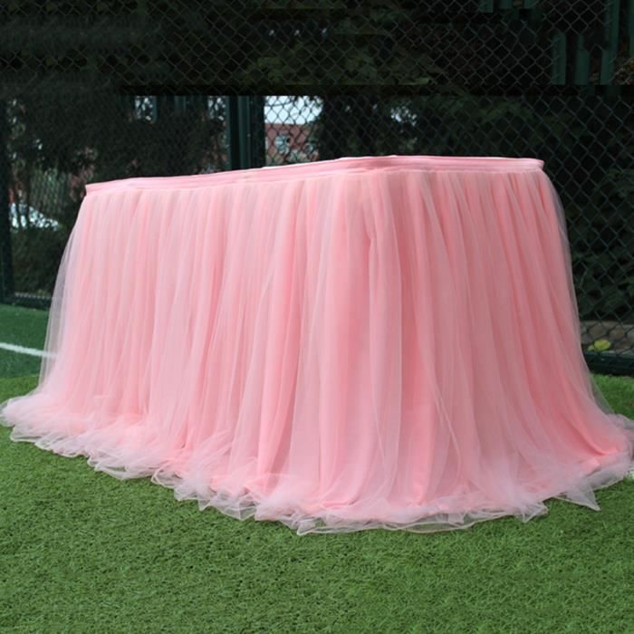 jupe table tulle