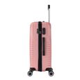 Valise Grande taille 4 roues 75cm ABS Rose Gold - Classiq - Trolley ADC-1