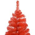 (329183) Sapin de Noël artificiel avec support Rouge 120 cm PVC LIS-1