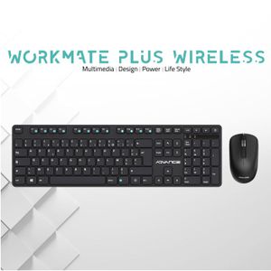 Kit Clavier Souris Sans Fil NGS Spell - Bluetooth/USB - 3 Appareils - AZERTY Français - Noir