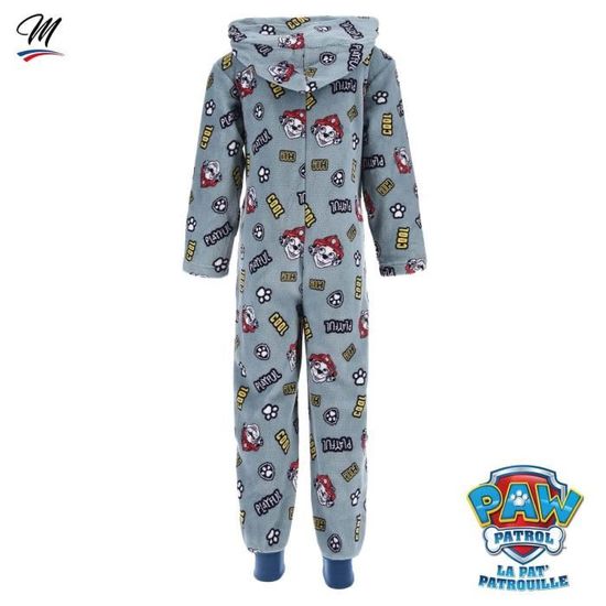 Pyjama Combinaison Polaire Garcon La Pat Patrouille Chase et ses amis Bleu Bleu Cdiscount Pret a Porter