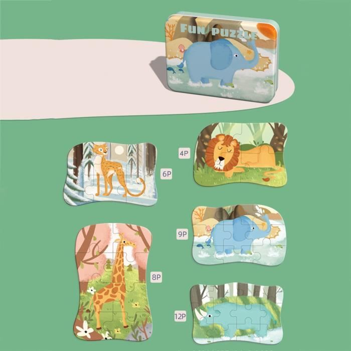 Activity Board Puzzle 3D en bois pour enfants, puzzle éducatif, cadeau idéal pour garçons et filles, jouet de