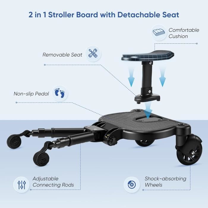 Skate pour poussette universel outlet