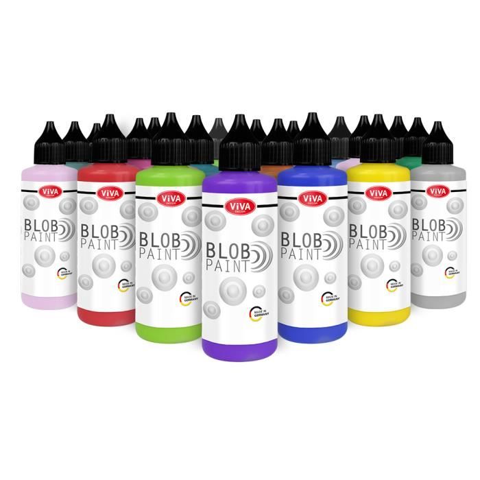 Violet Prete Viva Decor-Blob Paint (Violet, 90ml) peinture prête à l'emploi pour ...