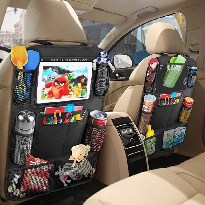 Rangement intérieur,Organisateur de siège arrière de voiture avec support  d'écran tactile tablette, pochettes de - Type A Set - Cdiscount Auto