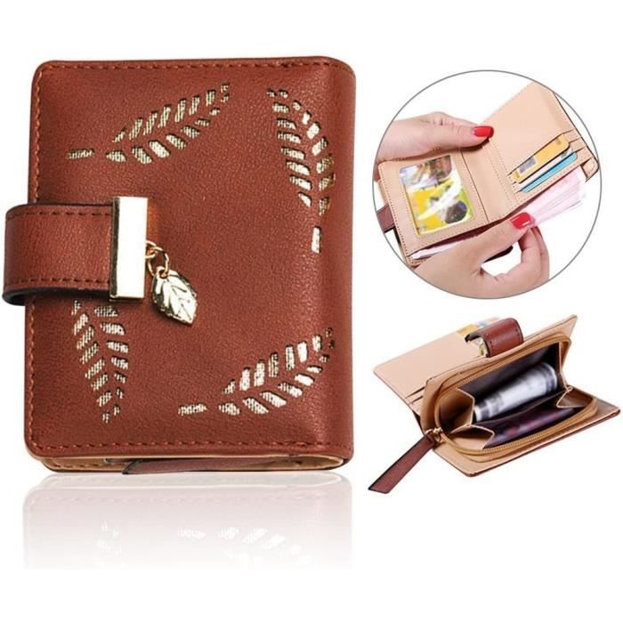 Portefeuille Femmes Mini Sac Bandoulier en Cuir Sac Mobile Téléphone Petit Sac à Cartes Portable