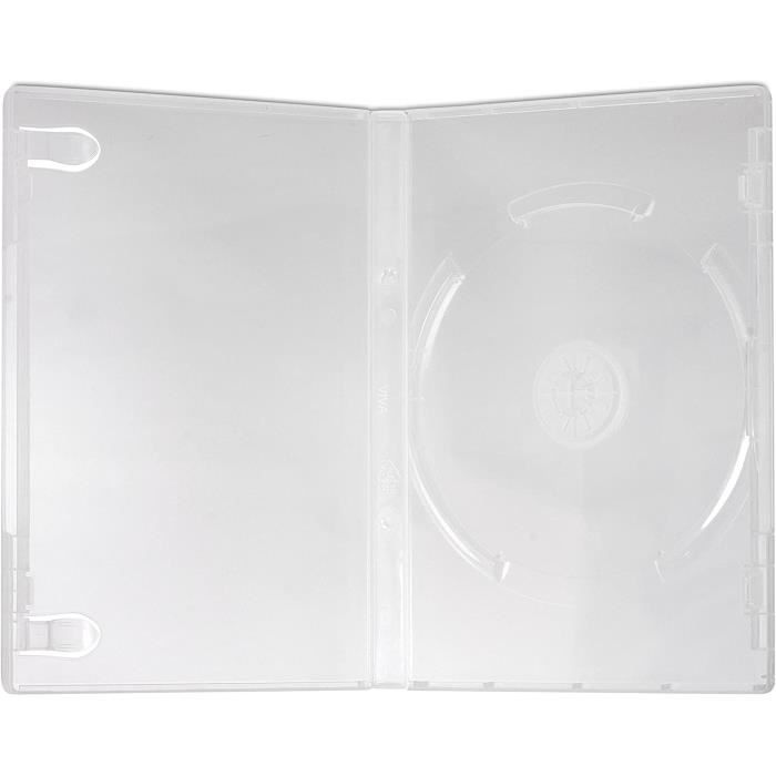 Boitier Pour Media Vierge - Limics24 - Cd/Dvd/Blu Ray Dvd Transparent 14 Mm  Étui Simple 1 Disque Marque - Cdiscount Informatique
