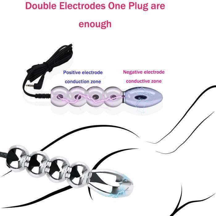 Progrs-L Plug 2 - Plug Anal Vaginal  impulsion lectrique masturbateur  gode vibrateur lectrostimulation de la - Cdiscount Boutique Erotique