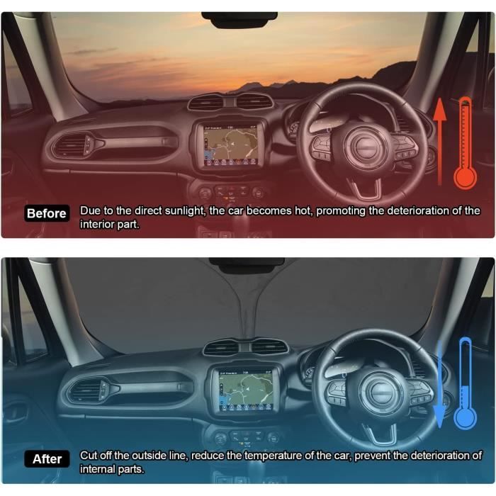 Pare-Soleil Compatible Avec Jeep Renegade Bu Hybrid 2015-2022 2023 2024 ...