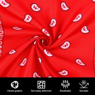 Bandana 100% Coton Uni 55,9 X 55,9 Cm - Unisexe, Pour Cheveux, Protection Visage, Accessoire Mode