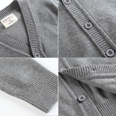 DAZY Cardigan ample gris pour filles, nouvelle collection automne