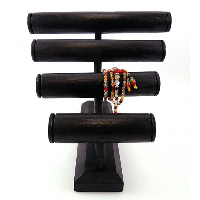 Grand Presentoir Montres Et Bracelets En Bois Rouge Idéal Bijoutiers