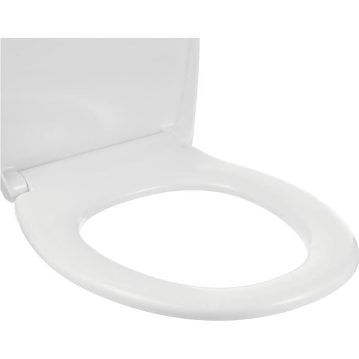 Toilettes Suspendues LAVITA Sofi One - Design Sans Bord, Abattant Fermeture Douce, écologique - Blanc Brillant