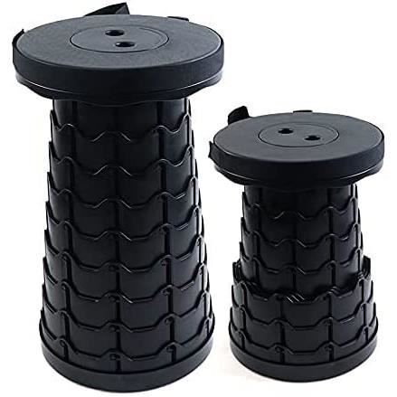 Tabouret Pliant Télescopique Portable - Léger, Réglable, Polypropylène - Pour Camping, Pêche, Randonnée, Jardin