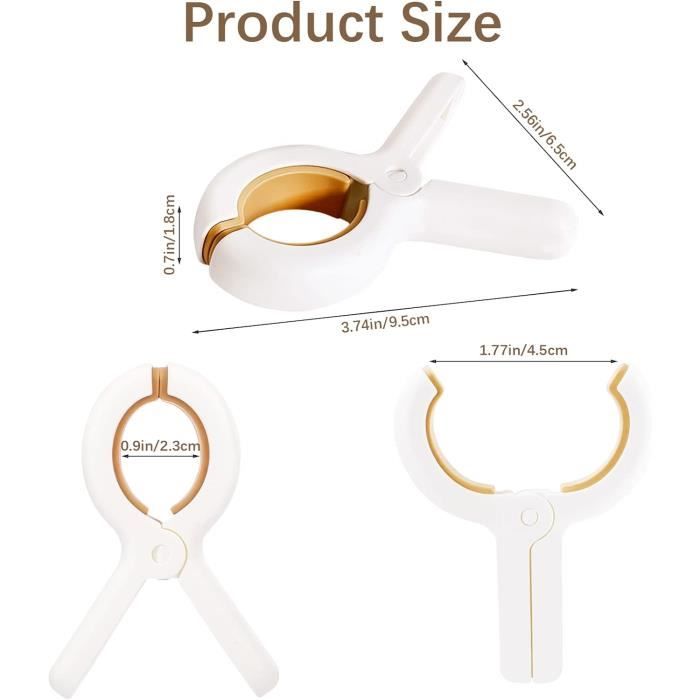 Pince à Linge,Pinces à Linge En Acier Inoxydable, 10 Pièces, Clips Pour Serviettes De Plage