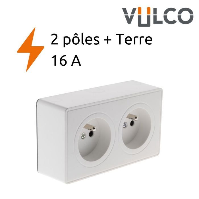 MIRATIC Prise Electrique Murale Simple Ou Double Prise Exterieure Etanche Avec/sans Interrupteur Prise En Saillie Multiprise Exterieur Etanche - Version Allemande Schuko (prise Avec Interrupteur
