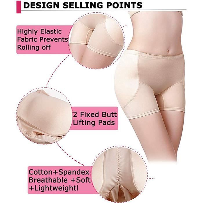 Slip beige Rehausseur de hanche en eponge Leve les fesses Culotte de controle Femme Cdiscount Jeux Jouets