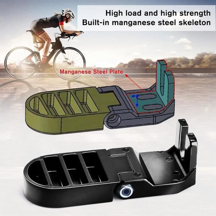 1 Paire de Repose-Pieds Arrière pour Vélo Électrique