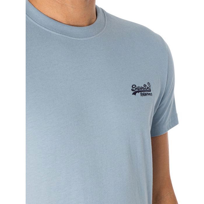 T-shirt Superdry Essential Logo Pour Homme - Bleu Marine - 100% Coton - Taille Variable Neuve
