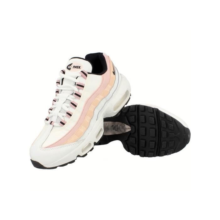 Air max 95 blanche et rose hotsell