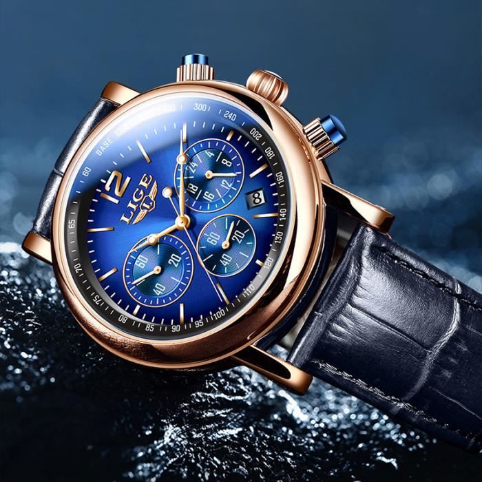 Montre bleu sales
