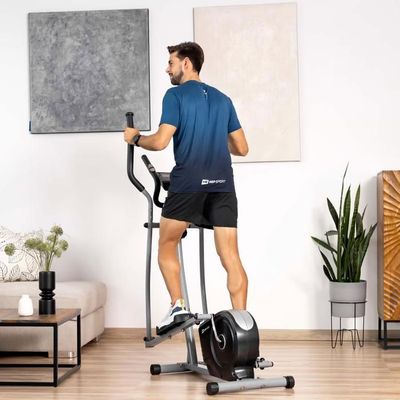 Vélo Elliptique Hop-Sport HS-2050C Cosmo – Résistance Magnétique 9 Kg, 30 Cm De Foulée, 100 Kg Max