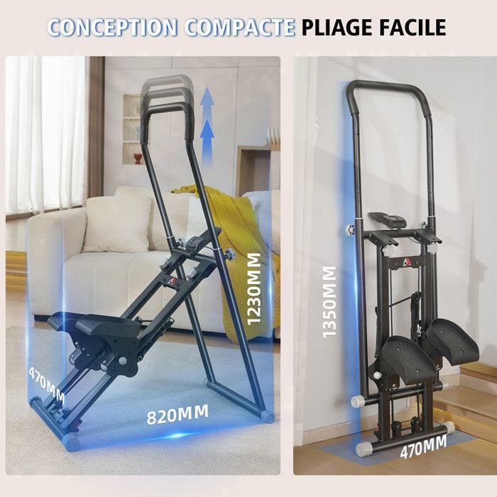 Mini Vélo d'appartement Pliable Portable d'Exercice à Pédales avec