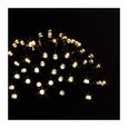 Guirlande lumineuse d'extérieur solaire 100 LED Blanc chaud sur 10 Mètres - Feeric Christmas-0