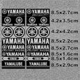 Yamaha Blanc - Autocollant réfléchissant en vinyle pour casque de moto Yamaha, autocollant de réservoir avec-0