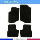 AUTO-SWEET Tapis de voiture - Sur Mesure pour 207 / 207 SW / 207+ (2006 - 2014) - 4 pièces - Tapis de sol antidérapant pour automobile