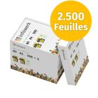 Infowerk Papier pour imprimante et photocopieur 2500 feuilles 5 x 500 A4 80 g blanc premium, certifié PEFC