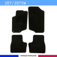 Tapis de voiture - Sur Mesure pour 207 / 207 SW / 207+ (2006 à 2014) - 4 pièces - Tapis de sol antidérapant pour automobile