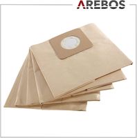 AREBOS Lot de 5 Sacs d'aspirateur pour aspirateur Industriel | 1600 W | Papier spécial 2 Couches | 40 x 80 cm