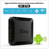 SUNNZO X96Q 2Go + 16Go Android 10.0 Smart TV Box Chipset H313 Quad-Core A53 64 Bits, H265 4K 60FPS, HDR, Netflix, 4K 60fps