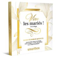 SMARTBOX - Vive les mariés ! Privilège - Coffret Cadeau | 1 séjour ou 1 activité romantique pour 2 personnes