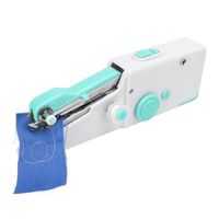 HQ11565-Appareil de couture portatif Machine à coudre portative sans fil polyvalente pour débutants enfants adultes bleu