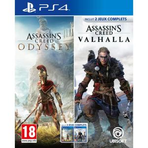 JEU PS4 Assassin's Creed Odyssey + Assassin's Creed Valhal